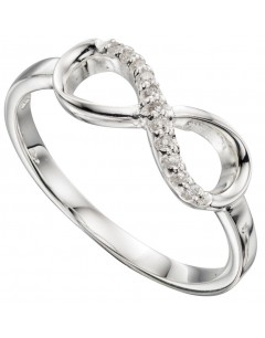My-jewelry - D3383 - chic Ring infinity zirconia in 925/1000 silver