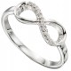 My-jewelry - D3383 - chic Ring infinity zirconia in 925/1000 silver