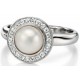 My-jewelry - D3304 - Ring very class with mother-of-pearl and zirconium in 925/1000 silver