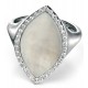 My-jewelry - D3349w - Ring very class mother-of-pearl and zirconium in 925/1000 silver