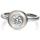 My-jewelry - D3351w - Ring very class mother-of-pearl and zirconium in 925/1000 silver