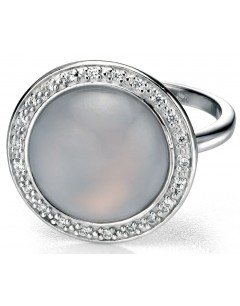 My-jewelry - D3354 - Ring very class of chalcedony and zirconium in 925/1000 silver