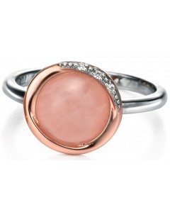 My-jewelry - D3355 - Ring very classy rose quartz and zirconium in 925/1000 silver