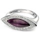 My-jewelry - D3356 - Ring very classy amethyst and zirconium in 925/1000 silver