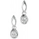 My-jewelry - D4134 - earrings zirconium in 925/1000 silver