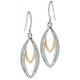 My-jewelry - D4678 - earring Gold plated and zirconium in 925/1000 silver