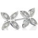 My-jewelry - D4857 - earring-flower-zirconium in 925/1000 silver