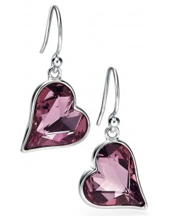 My-jewelry - D4862 - earring heart Swarovski crystal in 925/1000 silver