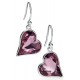 My-jewelry - D4862 - earring heart Swarovski crystal in 925/1000 silver