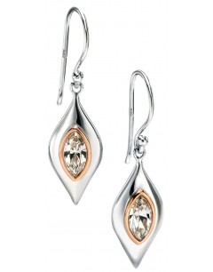 My-jewelry - D5080 - earring rose Gold plated and zirconium in 925/1000 silver