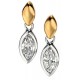 My-jewelry - D5082 - earring star Gold plated and zirconium in 925/1000 silver