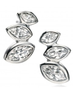 My-jewelry - D5079 - earring chic zirconium in 925/1000 silver