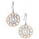 My-jewelry - D5081 - earring chic rose Gold plated in 925/1000 silver