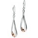 My-jewelry - D5087 - earring chic rose Gold plated in 925/1000 silver