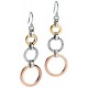 My-jewelry - D5089 - earring chic Gold plated and pink Gold in 925/1000 silver