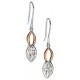 My-jewelry - D5083 - earring chic rose Gold plated and zirconium in 925/1000 silver