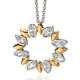 My-jewelry - D4318c - Collar chic Gold plated and zirconium in 925/1000 silver