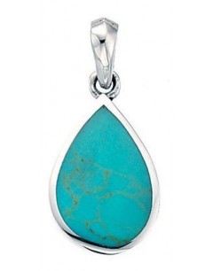 necklace turquoise in 925/1000 silver