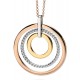 My-jewelry - D4327c - Necklace heart rose Gold plated and Gold in 925/1000 silver