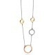 My-jewelry - D3908c - Collar chic rose Gold plated and Gold in 925/1000 silver