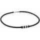 My-jewelry - D3225c - Collar chic leather stainless steel