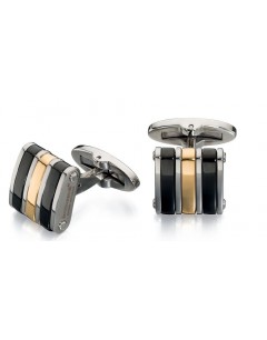 My-jewelry - D502uk - stainless steel Gold-plated cufflinks