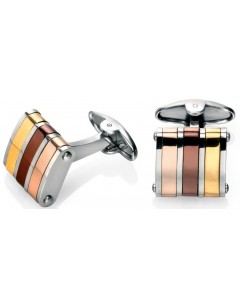 My-jewelry - D475uk - Stainless steel Gold-plated and copper clad cufflinks