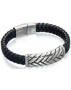 My-jewelry - D4722 - Bracelets chic leather steel oxidized