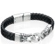 My-jewelry - D3897 - Bracelets chic leather steel oxidized
