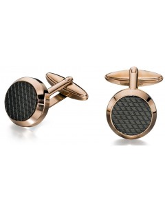 My-jewelry - D498uk - stainless steel pink Gold-plated cufflinks