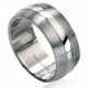 My-jewelry - D2510 - Ring-brushed and polished stainless steel