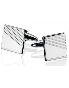 My-jewelry - D415c - Button cuff with a brushed and polished stainless steel