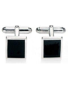 My-jewelry - D327buk - Sterling silver black agate cufflinks