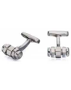 My-jewelry - D514 - Button cuff class a dumbbell in 925/1000 silver