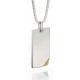 My-jewelry - D4328 - Necklace nameplate Gold plated in 925/1000 silver 