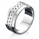 My-jewelry - D3046 - Ring class oxidized in 925/1000 silver