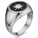 My-jewelry - D3411c - Ring class oxidized in 925/1000 silver