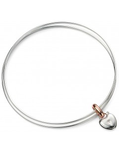 My-jewelry - D4632uk - Sterling silver heart rose Gold plated bracelet