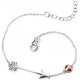 My-jewelry - D4637 - Bracelet arrow and heart rose Gold plated in 925/1000 silver