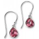 My-jewelry - D4780 - earring-crystal-Swarovski-pink 925/1000 silver