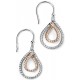 My-jewelry - D4875 - earring rose Gold plated zirconium in 925/1000 silver