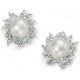 My-jewelry - D4878 - earring pearl and zirconium in 925/1000 silver