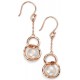 My-jewelry - D4888 - earring-trend rose Gold plated and pearl in 925/1000 silver