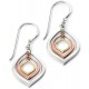 My-jewelry - D4893 - earring trend: Gold plated and rose Gold in 925/1000 silver