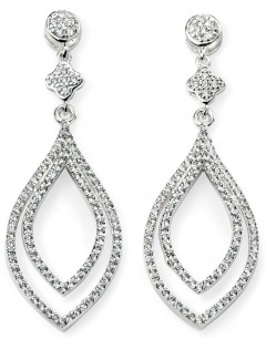 My-jewelry - D4908 - earring class zirconium in 925/1000 silver