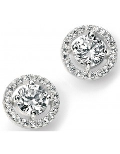 My-jewelry - D4909 - earring class zirconium in 925/1000 silver