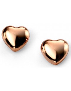 My-jewelry - D4957 - earring chic heart rose Gold plated in 925/1000 silver