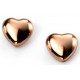 My-jewelry - D4957 - earring chic heart rose Gold plated in 925/1000 silver