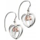 My-jewelry - D4968 - earring oeurs rose Gold plated in 925/1000 silver