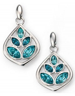 My-jewelry - D4970 - earring plated in rhodium and Swarovski crystal in 925/1000 silver